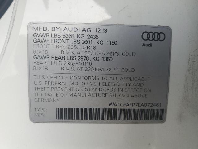 Photo 12 VIN: WA1CFAFP7EA072461 - AUDI Q5 PREMIUM 