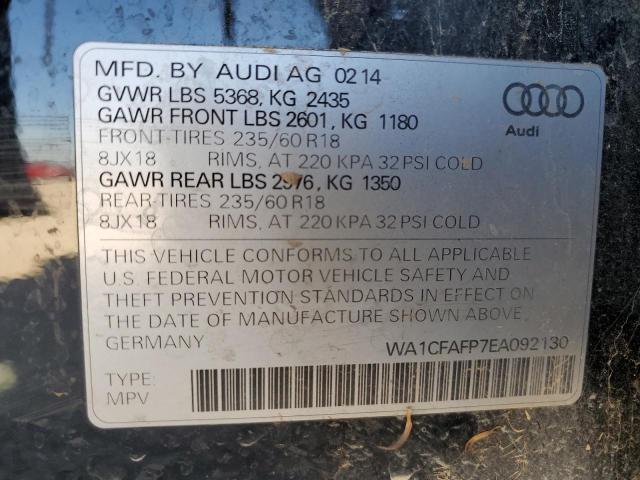 Photo 11 VIN: WA1CFAFP7EA092130 - AUDI Q5 