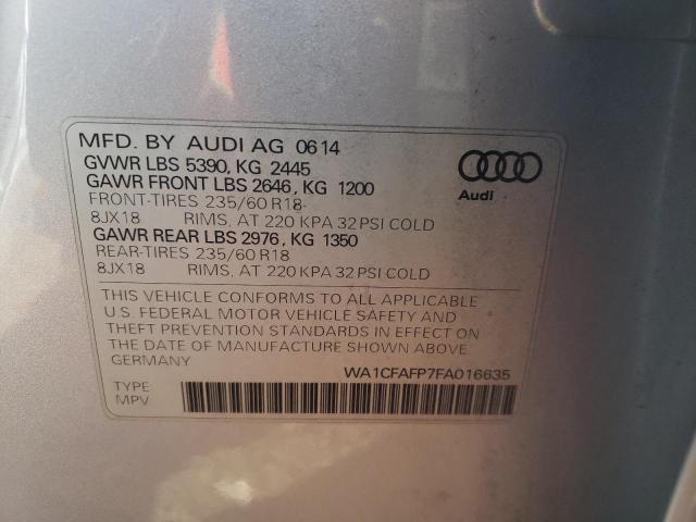 Photo 9 VIN: WA1CFAFP7FA016635 - AUDI Q5 PREMIUM 