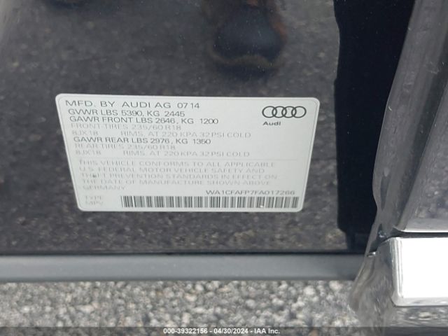 Photo 8 VIN: WA1CFAFP7FA017266 - AUDI Q5 