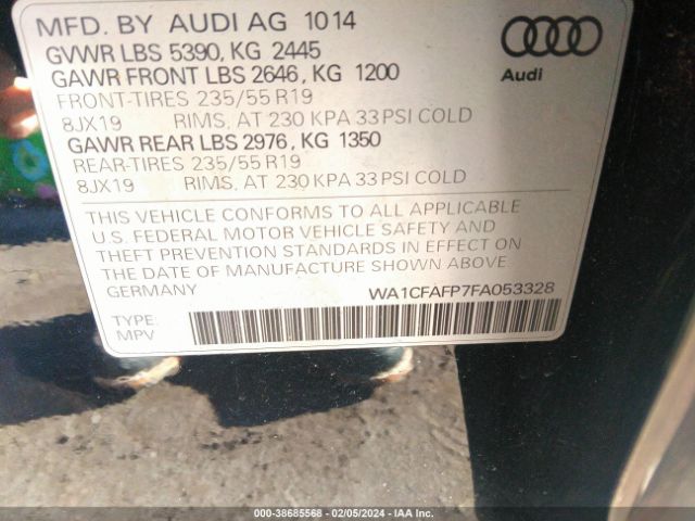 Photo 8 VIN: WA1CFAFP7FA053328 - AUDI Q5 