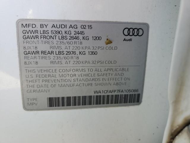 Photo 13 VIN: WA1CFAFP7FA105086 - AUDI Q5 PREMIUM 