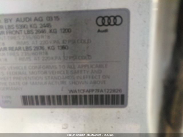 Photo 8 VIN: WA1CFAFP7FA122826 - AUDI Q5 