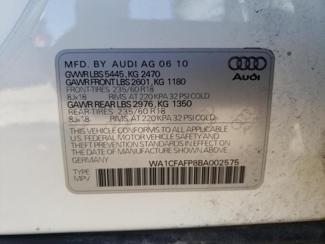 Photo 9 VIN: WA1CFAFP8BA002575 - AUDI Q5 PREMIUM 