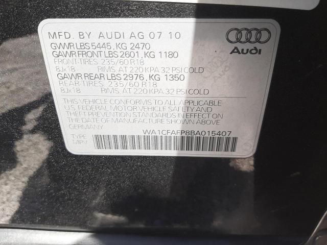 Photo 9 VIN: WA1CFAFP8BA015407 - AUDI Q5 PREMIUM 