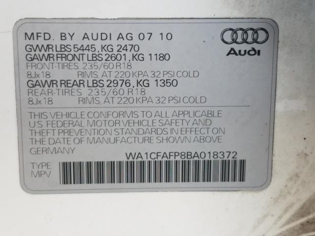 Photo 9 VIN: WA1CFAFP8BA018372 - AUDI Q5 PREMIUM 