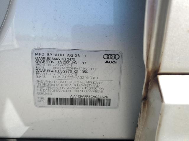 Photo 11 VIN: WA1CFAFP8CA024626 - AUDI Q5 