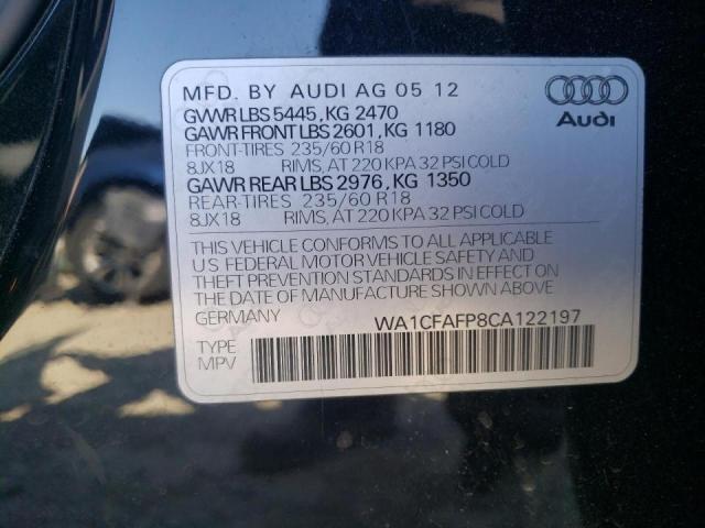 Photo 9 VIN: WA1CFAFP8CA122197 - AUDI Q5 PREMIUM 