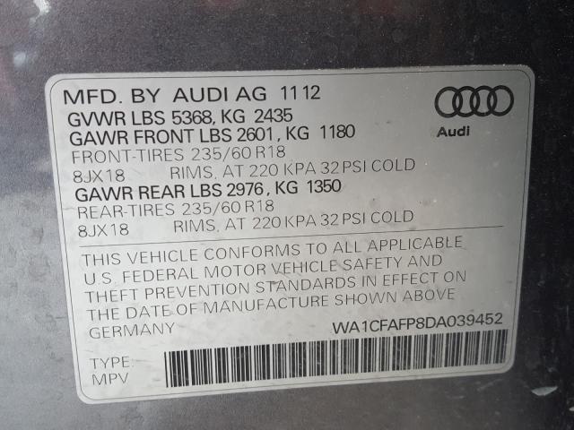 Photo 9 VIN: WA1CFAFP8DA039452 - AUDI Q5 PREMIUM 