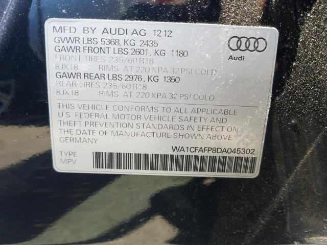 Photo 9 VIN: WA1CFAFP8DA045302 - AUDI Q5 