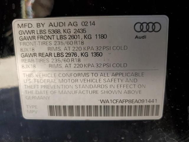 Photo 11 VIN: WA1CFAFP8EA091441 - AUDI Q5 PREMIUM 