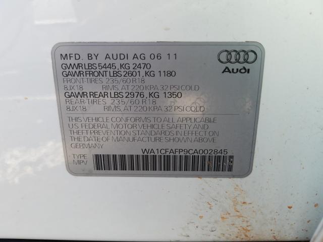 Photo 9 VIN: WA1CFAFP9CA002845 - AUDI Q5 PREMIUM 