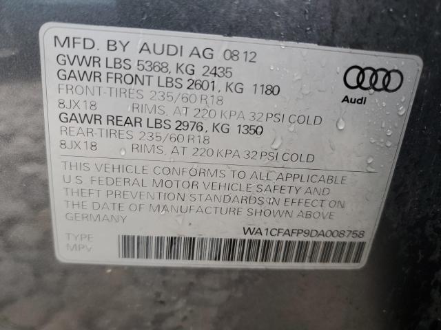 Photo 12 VIN: WA1CFAFP9DA008758 - AUDI Q5 