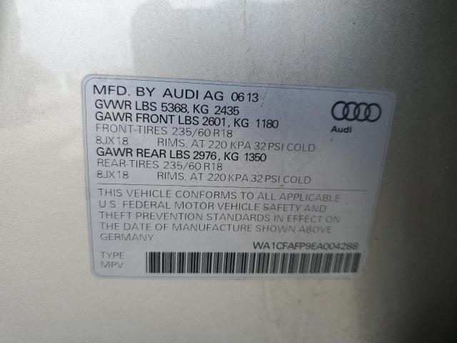 Photo 13 VIN: WA1CFAFP9EA004288 - AUDI Q5 PREMIUM 