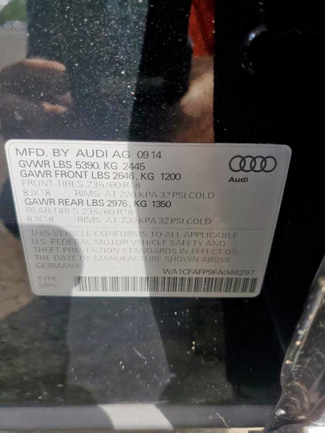 Photo 9 VIN: WA1CFAFP9FA046297 - AUDI Q5 PREMIUM 