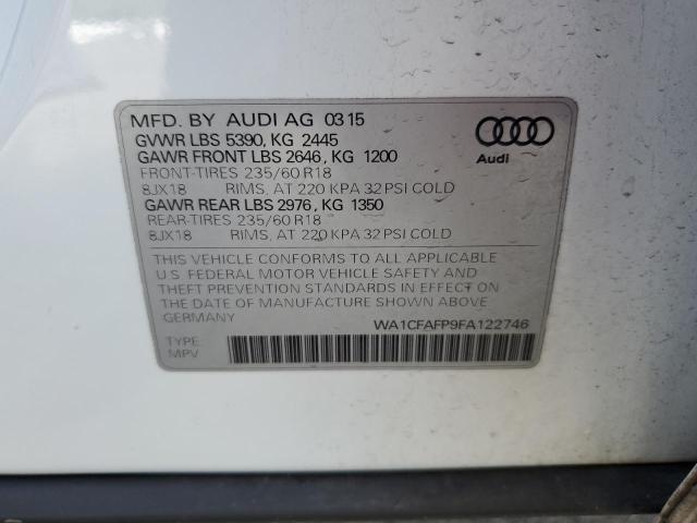 Photo 13 VIN: WA1CFAFP9FA122746 - AUDI Q5 PREMIUM 