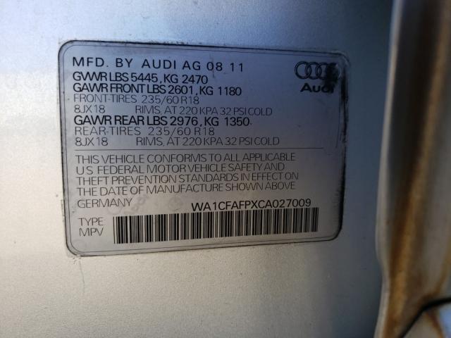 Photo 9 VIN: WA1CFAFPXCA027009 - AUDI Q5 