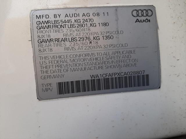 Photo 9 VIN: WA1CFAFPXCA028807 - AUDI Q5 PREMIUM 