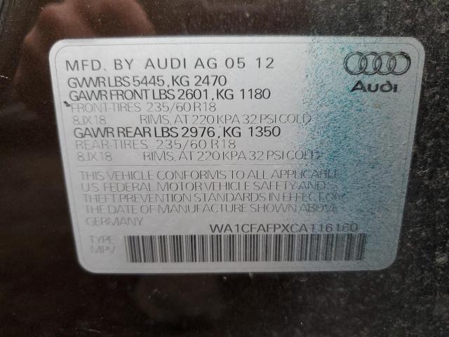 Photo 12 VIN: WA1CFAFPXCA116160 - AUDI Q5 PREMIUM 