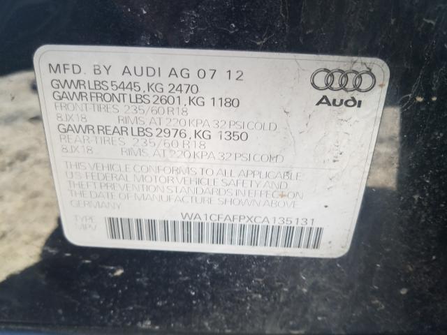 Photo 9 VIN: WA1CFAFPXCA135131 - AUDI Q5 