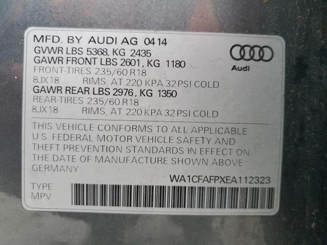 Photo 11 VIN: WA1CFAFPXEA112323 - AUDI Q5 PREMIUM 