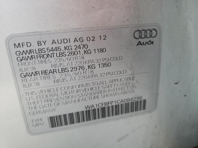 Photo 9 VIN: WA1CFBFP1CA084298 - AUDI Q5 