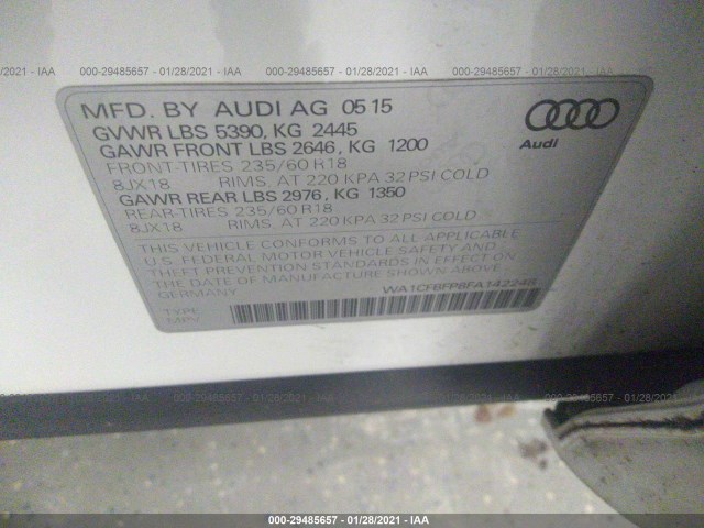 Photo 8 VIN: WA1CFBFP8FA142248 - AUDI Q5 