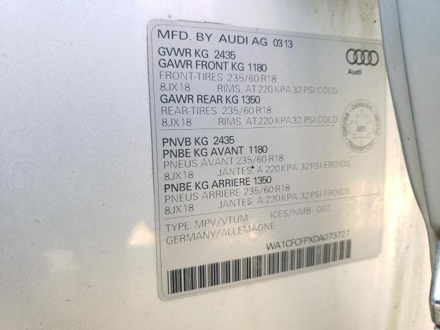 Photo 9 VIN: WA1CFCFPXDA073727 - AUDI Q5 PREMIUM 