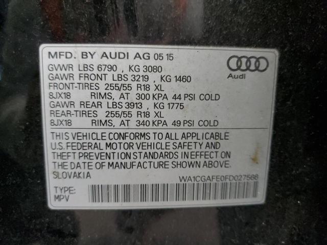 Photo 12 VIN: WA1CGAFE0FD027566 - AUDI Q7 PREMIUM 