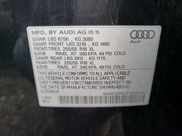 Photo 12 VIN: WA1CGAFE3FD026492 - AUDI Q7 PREMIUM 