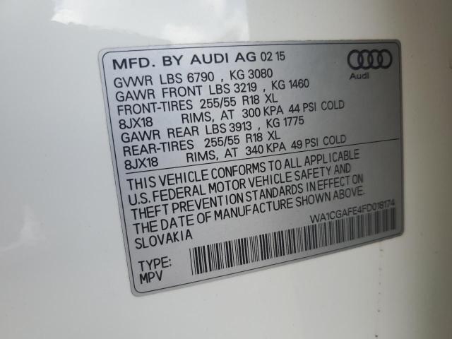 Photo 13 VIN: WA1CGAFE4FD018174 - AUDI Q7 PREMIUM 