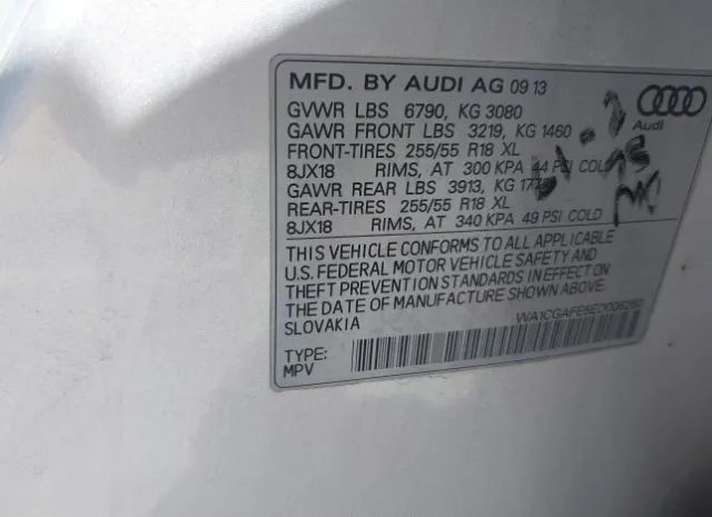 Photo 8 VIN: WA1CGAFE5ED006260 - AUDI Q7 