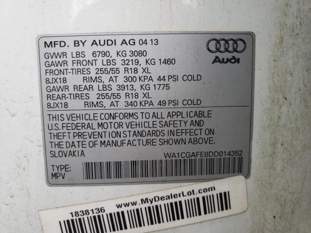 Photo 9 VIN: WA1CGAFE8DD014352 - AUDI Q7 