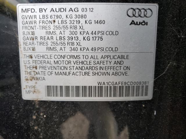 Photo 9 VIN: WA1CGAFE9CD008381 - AUDI Q7 PREMIUM 