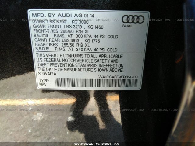 Photo 8 VIN: WA1CGAFE9ED014703 - AUDI Q7 