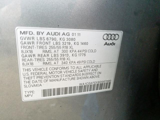 Photo 9 VIN: WA1CGAFEXBD007030 - AUDI Q7 