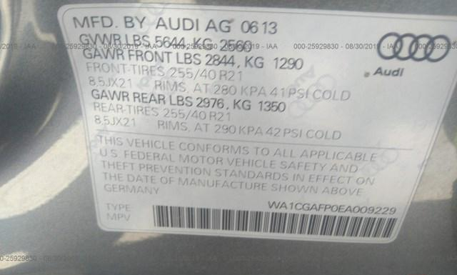 Photo 8 VIN: WA1CGAFP0EA009229 - AUDI SQ5 