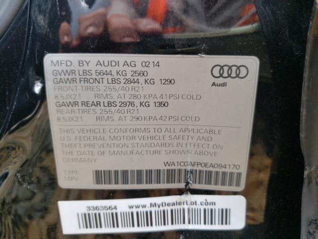 Photo 9 VIN: WA1CGAFP0EA094170 - AUDI SQ5 PREMIU 