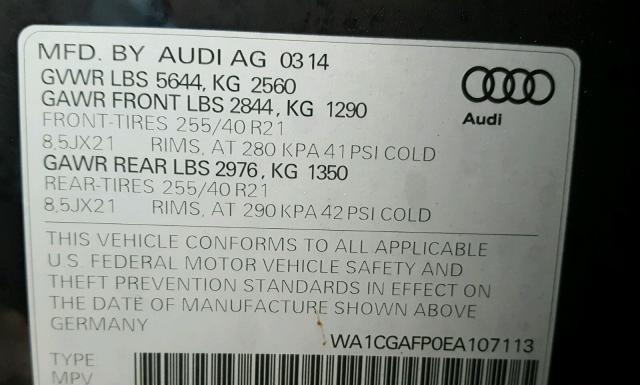 Photo 9 VIN: WA1CGAFP0EA107113 - AUDI SQ5 