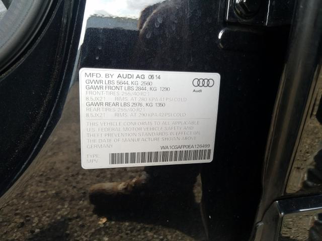 Photo 9 VIN: WA1CGAFP0EA126499 - AUDI SQ5 PREMIU 