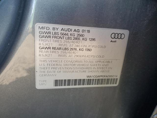 Photo 12 VIN: WA1CGAFP0FA095014 - AUDI SQ5 PREMIU 