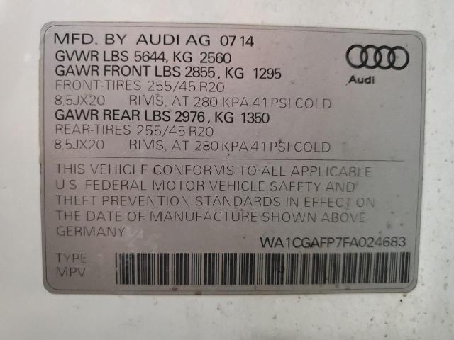 Photo 11 VIN: WA1CGAFP7FA024683 - AUDI SQ5 PREMIU 