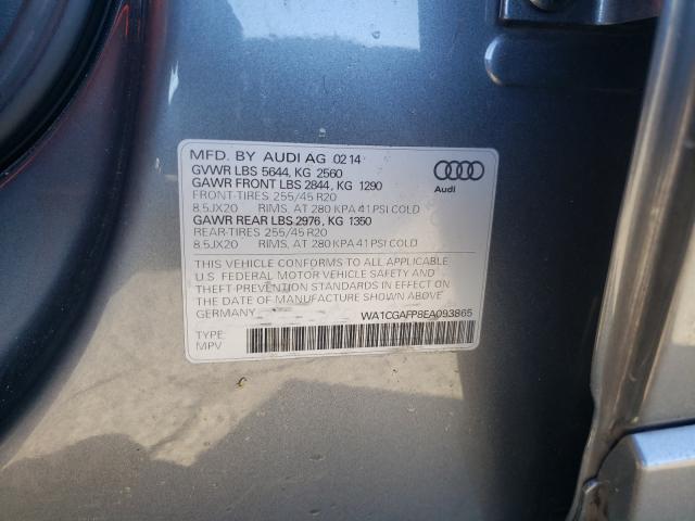 Photo 9 VIN: WA1CGAFP8EA093865 - AUDI SQ5 PREMIU 