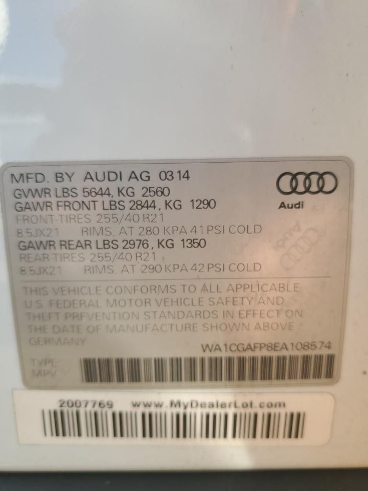 Photo 13 VIN: WA1CGAFP8EA108574 - AUDI SQ5 