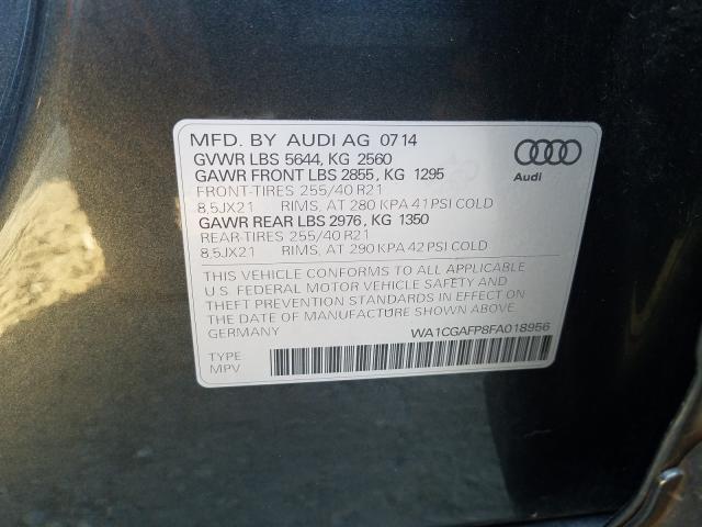 Photo 9 VIN: WA1CGAFP8FA018956 - AUDI SQ5 PREMIU 