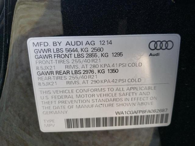 Photo 9 VIN: WA1CGAFP8FA082687 - AUDI SQ5 PREMIU 