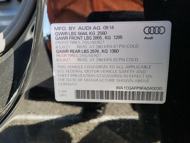 Photo 9 VIN: WA1CGAFP9FA040030 - AUDI SQ5 PREMIU 