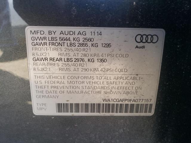 Photo 12 VIN: WA1CGAFP9FA077157 - AUDI SQ5 