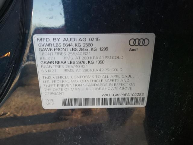 Photo 12 VIN: WA1CGAFP9FA102283 - AUDI SQ5 PREMIU 