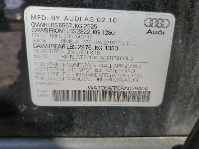 Photo 11 VIN: WA1CKAFP0AA079404 - AUDI Q5 PREMIUM 